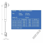 Газ пружина 15.11.440-2 - Зображення продукту 1