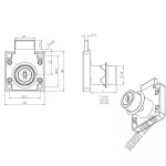 Замок SISO Х-850 19х26 врезной 14.01.075 - Изображение продукта 2