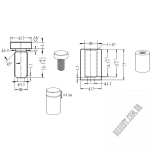 Кріплення скла SISO SCREWS 13х19 22.11.122 - Зображення продукту 1
