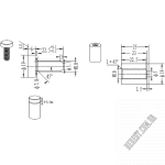 Кріплення скла SISO SCREWS 19х25 22.11.131-0 - Зображення продукту 1