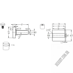 Кріплення скла SISO SCREWS 25х30 22.11.140 - Зображення продукту 1
