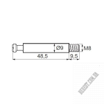 Гвинт стяжки SISO Jumbo FIX D35 11.03.410 - Зображення продукту 1