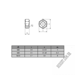 Гайка SISO MAXI-LUNA М8 12.12.016 - Зображення продукту 1