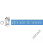 Муфта SISO BL-830 11.5х30х8 12.10.176 - Зображення продукту 1