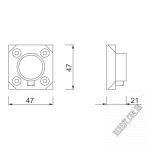 Тримач труби D25 54-1201 MS - Зображення продукту 1