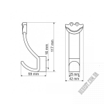 Гачок DW05-R4003 - Зображення продукту 1