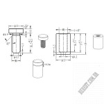 Кріплення скла SISO SCREWS 13х19 22.11.125 - Зображення продукту 1