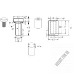 Кріплення скла SISO SCREWS 13х25 22.11.128-0 - Зображення продукту 1