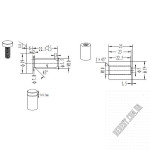 Кріплення скла SISO SCREWS 19х25 22.11.130 - Зображення продукту 1