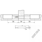 Винт к стяжке SISO Jumbo двойной 11.03.415 - Изображение продукта 1