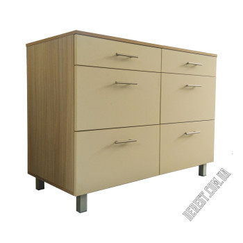 Комод 890х550х1200 ( на ножках,шість шухляд )
