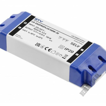 Трансформатор GTV LED PRO+ 12V, 100W для світлодіодного освітлення