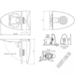 Петля під скло SISO BADGE середня R 15.06.246 - Зображення продукту 3