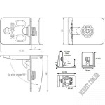 Петля під скло SISO SQUARE L 15.06.255 - Зображення продукту 3