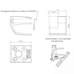 Ручка під скло SISO SQUARE 17.40.080 - Зображення продукту 2