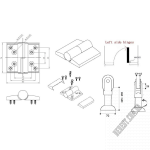Комплект фурнитуры SISO для сборки кабинок левый 22.23.061 - Изображение продукта 2