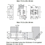 Петля SISO VICI 111.5х23.3х29.6 (40) 15.08.110 - Зображення продукту 3