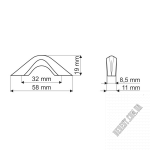 Ручка US14-0032-G0004 - Зображення продукту 1