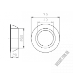 Світильник OHW16B-LED Хром - Зображення продукту 1