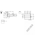 Кріплення скла SISO SCREWS 19х30 22.11.145 - Зображення продукту 1