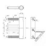 Петля столярна SISO 15.08.000 - Зображення продукту 1