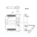 Петля столярна SISO 15.08.005 - Зображення продукту 1